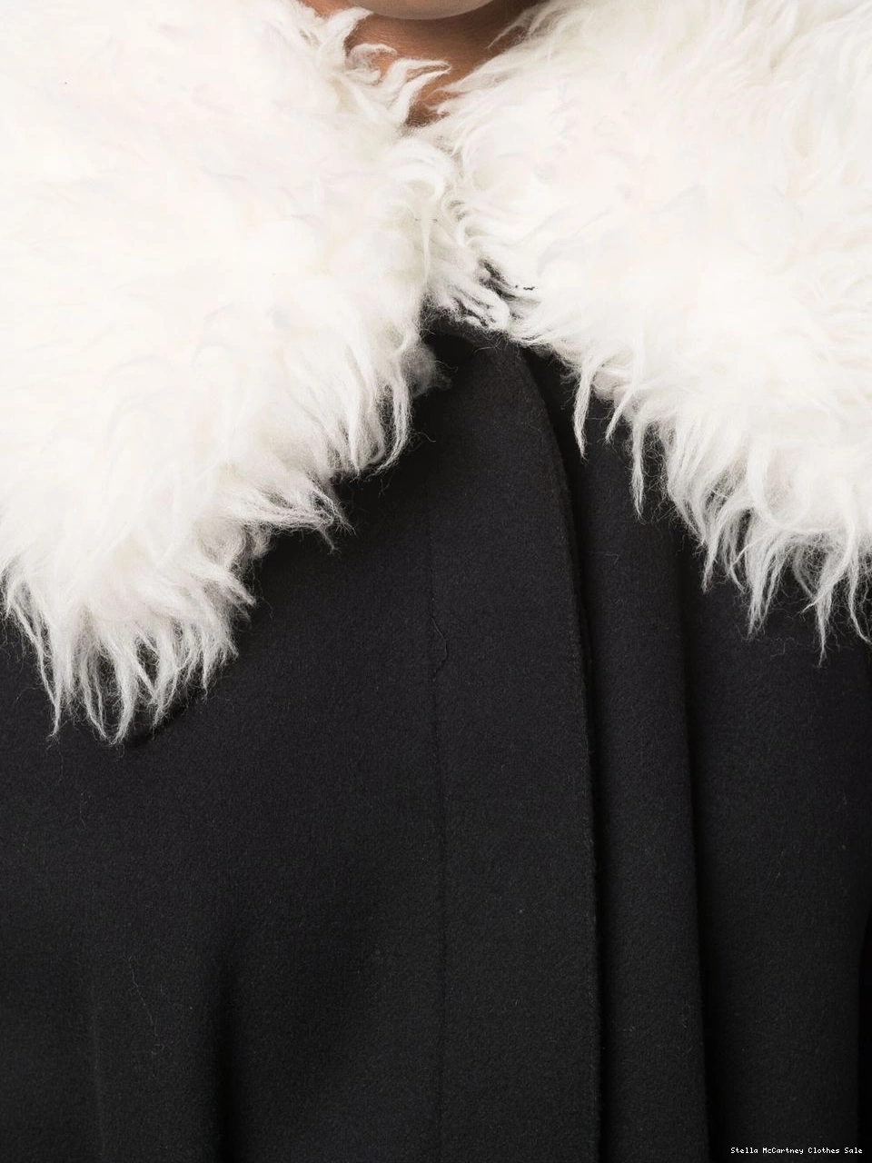 Cheap Women fur Stella coat faux collar McCartney 0725